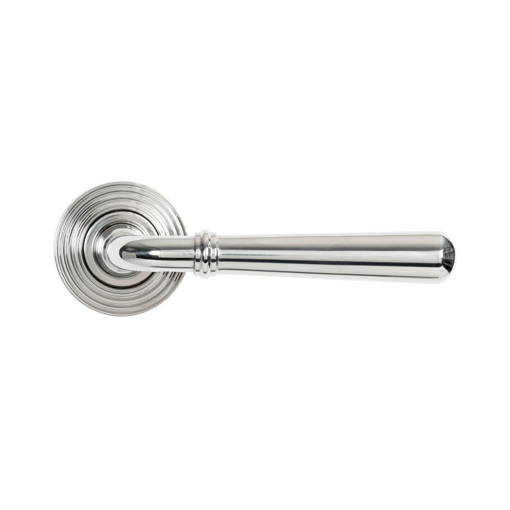 From The Anvil - Polished Marine SS (316) Newbury Lever on Rose Set (Beehive) - Unsprung | Sku. 46542 | Trade Door Handles.