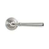 From The Anvil - Polished Marine SS (316) Newbury Lever on Rose Set (Beehive) - Unsprung | Sku. 46542 | Trade Door Handles.