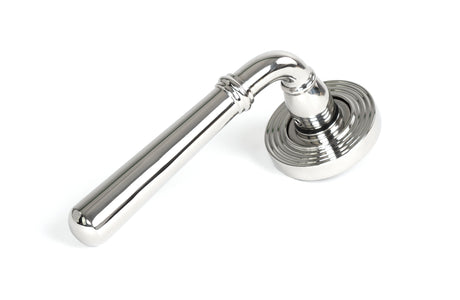 From The Anvil - Polished Marine SS (316) Newbury Lever on Rose Set (Beehive) - Unsprung | Sku. 46542 | Trade Door Handles.