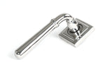 From The Anvil - Polished Marine SS (316) Newbury Lever on Rose Set (Square) - Unsprung | Sku. 46543 | Trade Door Handles.