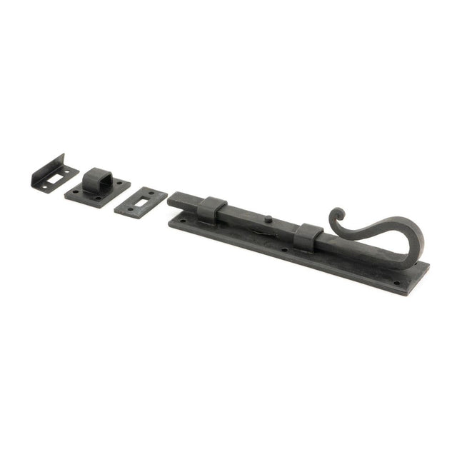 From The Anvil - External Beeswax 8" Shepherd's Crook Universal Bolt | Sku. 46544 | Trade Door Handles.