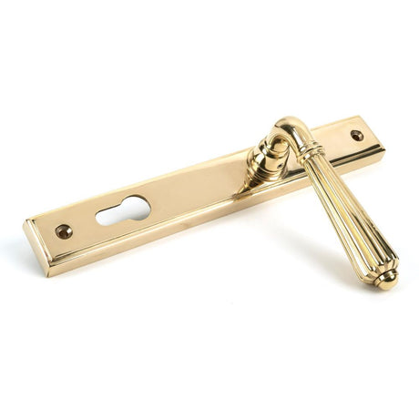 From The Anvil - Polished Brass Hinton Slimline Lever Espag. Lock Set | Sku. 46547 | Trade Door Handles.