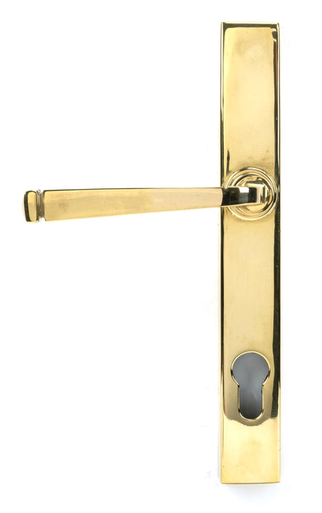 From The Anvil - Polished Brass Avon Slimline Lever Espag. Lock Set | Sku. 46548 | Trade Door Handles.