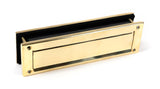 From The Anvil - Polished Brass Traditional Letterbox | Sku. 46549 | Trade Door Handles.