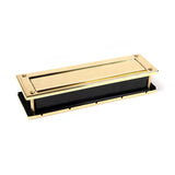 From The Anvil - Polished Brass Traditional Letterbox | Sku. 46549 | Trade Door Handles.
