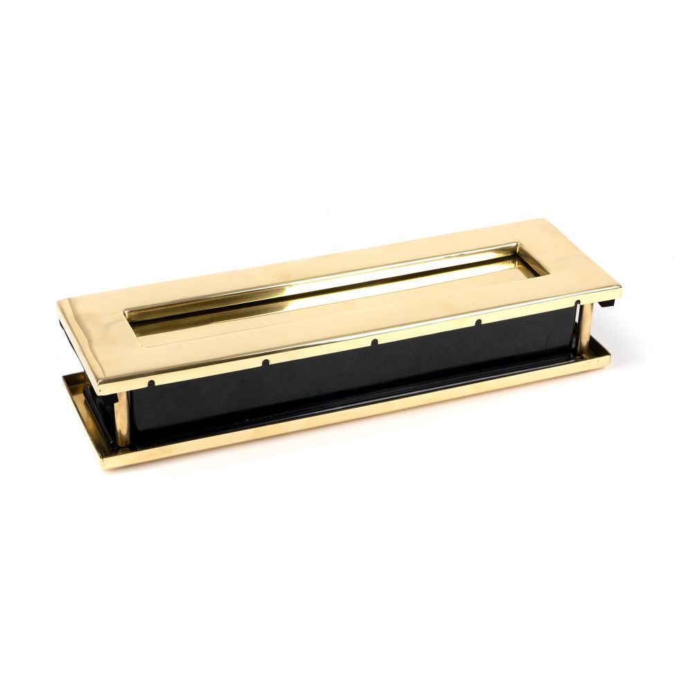 From The Anvil - Polished Brass Traditional Letterbox | Sku. 46549 | Trade Door Handles.