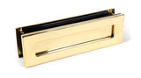From The Anvil - Polished Brass Traditional Letterbox | Sku. 46549 | Trade Door Handles.