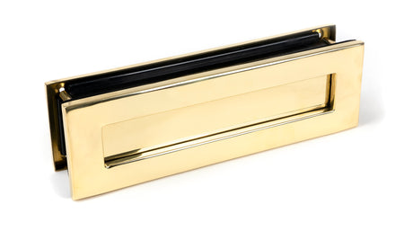 From The Anvil - Polished Brass Traditional Letterbox | Sku. 46549 | Trade Door Handles.