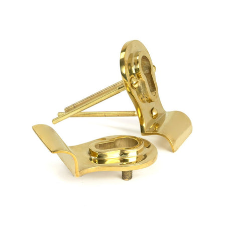 From The Anvil - Polished Brass 50mm Euro Door Pull (Back to Back fixings) | Sku. 46550 | Trade Door Handles.