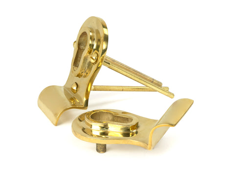 From The Anvil - Polished Brass 50mm Euro Door Pull (Back to Back fixings) | Sku. 46550 | Trade Door Handles.