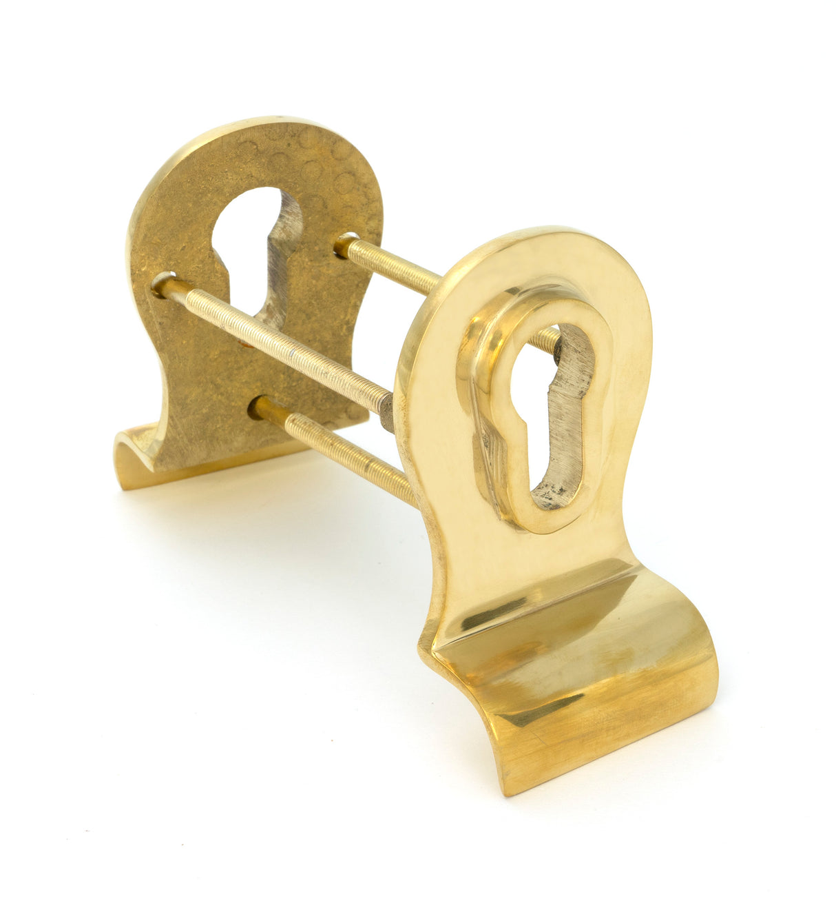 From The Anvil - Polished Brass 50mm Euro Door Pull (Back to Back fixings) | Sku. 46550 | Trade Door Handles.