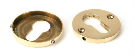 From The Anvil - Polished Brass 52mm Regency Concealed Escutcheon | Sku. 46551 | Trade Door Handles.