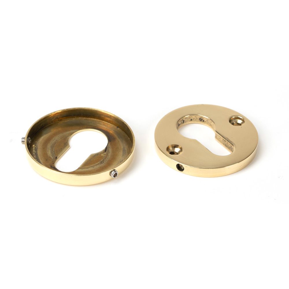 From The Anvil - Polished Brass 52mm Regency Concealed Escutcheon | Sku. 46551 | Trade Door Handles.