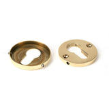 From The Anvil - Polished Brass 52mm Regency Concealed Escutcheon | Sku. 46551 | Trade Door Handles.