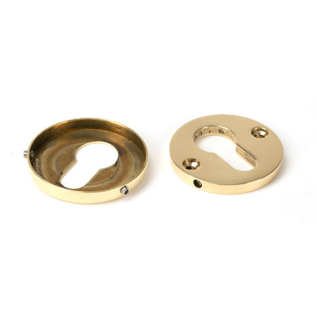 From The Anvil - Polished Brass 52mm Regency Concealed Escutcheon | Sku. 46551 | Trade Door Handles.