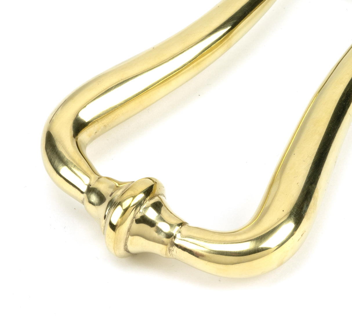 From The Anvil - Polished Brass Slimline Art Deco Door Knocker | Sku. 46552 | Trade Door Handles.