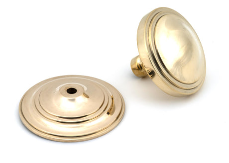 From The Anvil - Polished Brass Art Deco Centre Door Knob | Sku. 46553 | Trade Door Handles.