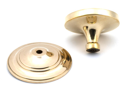 From The Anvil - Polished Brass Art Deco Centre Door Knob | Sku. 46553 | Trade Door Handles.