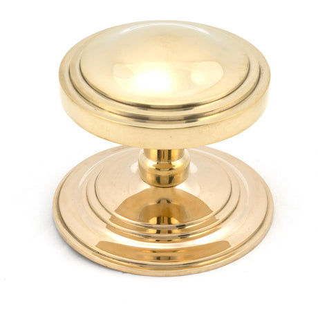 From The Anvil - Polished Brass Art Deco Centre Door Knob | Sku. 46553 | Trade Door Handles.
