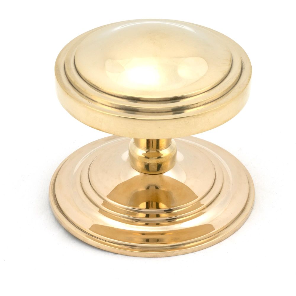 From The Anvil - Polished Brass Art Deco Centre Door Knob | Sku. 46553 | Trade Door Handles.