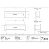 From The Anvil - Aged Bronze Traditional Letterbox | Sku. 46554 | Trade Door Handles.
