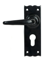 From The Anvil - Black Oak Lever Euro Lock Set | Sku. 46570 | Trade Door Handles.