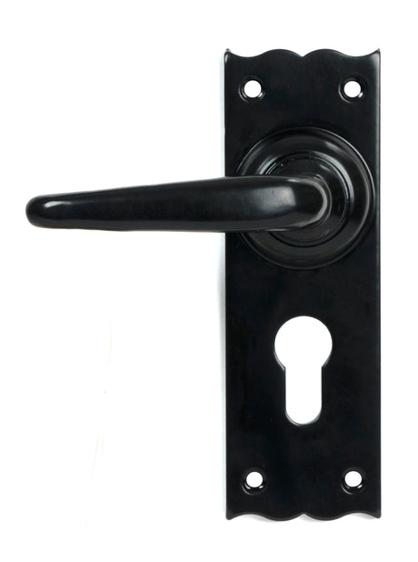 From The Anvil - Black Oak Lever Euro Lock Set | Sku. 46570 | Trade Door Handles.
