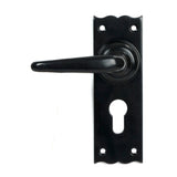 From The Anvil - Black Oak Lever Euro Lock Set | Sku. 46570 | Trade Door Handles.