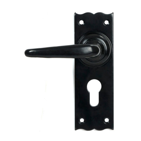 From The Anvil - Black Oak Lever Euro Lock Set | Sku. 46570 | Trade Door Handles.
