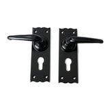 From The Anvil - Black Oak Lever Euro Lock Set | Sku. 46570 | Trade Door Handles.