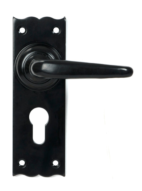 From The Anvil - Black Oak Lever Euro Lock Set | Sku. 46570 | Trade Door Handles.