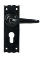 From The Anvil - Black Oak Lever Euro Lock Set | Sku. 46570 | Trade Door Handles.