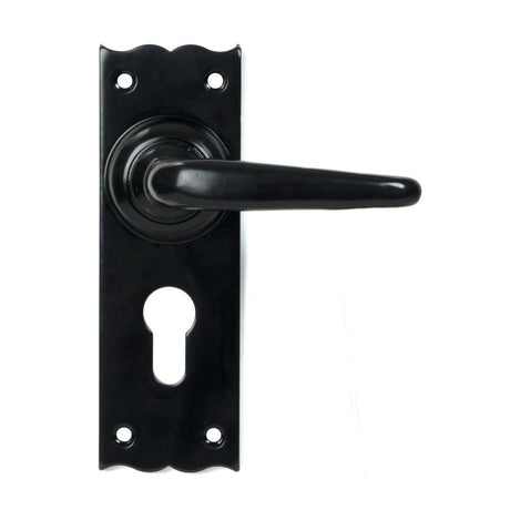 From The Anvil - Black Oak Lever Euro Lock Set | Sku. 46570 | Trade Door Handles.