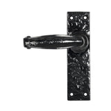 From The Anvil - Black Lever Latch Set | Sku. 46571 | Trade Door Handles.