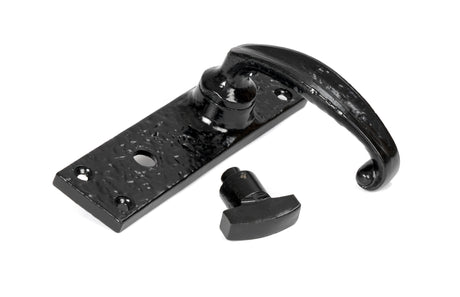 From The Anvil - Black Lever Bathroom Set | Sku. 46572 | Trade Door Handles.
