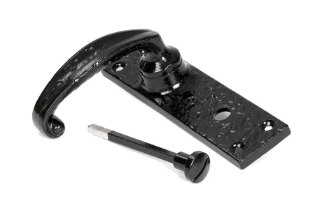 From The Anvil - Black Lever Bathroom Set | Sku. 46572 | Trade Door Handles.