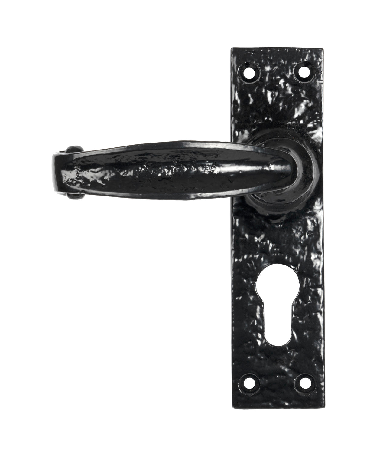 From The Anvil - Black Lever Euro Lock Set | Sku. 46573 | Trade Door Handles.