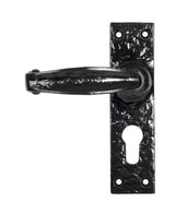 From The Anvil - Black Lever Euro Lock Set | Sku. 46573 | Trade Door Handles.