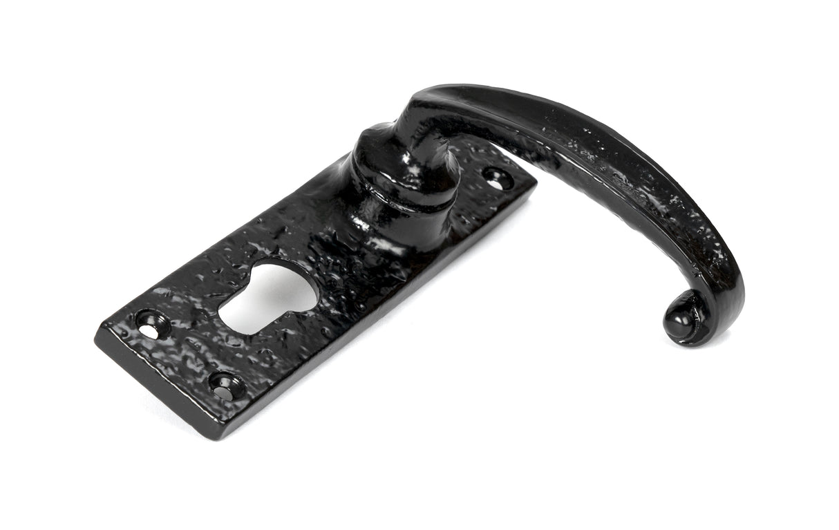 From The Anvil - Black Lever Euro Lock Set | Sku. 46573 | Trade Door Handles.