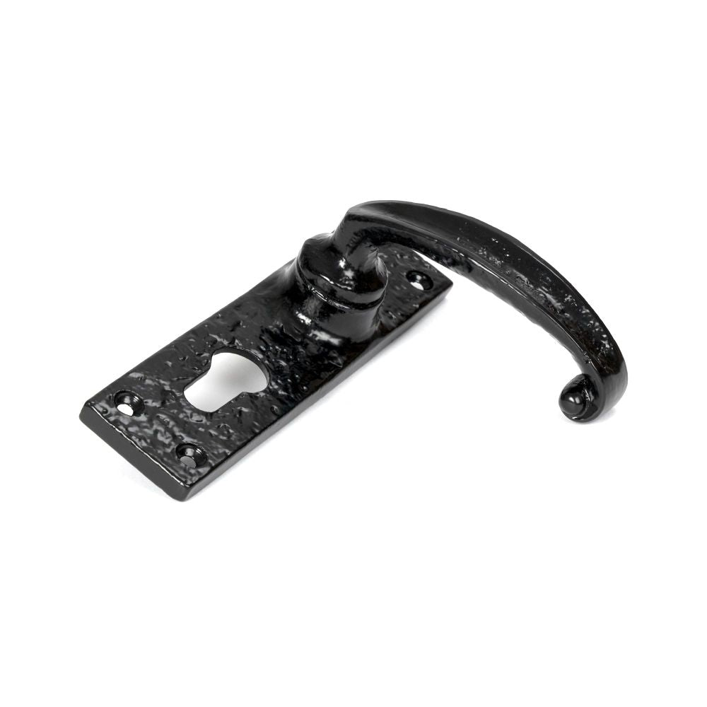 From The Anvil - Black Lever Euro Lock Set | Sku. 46573 | Trade Door Handles.