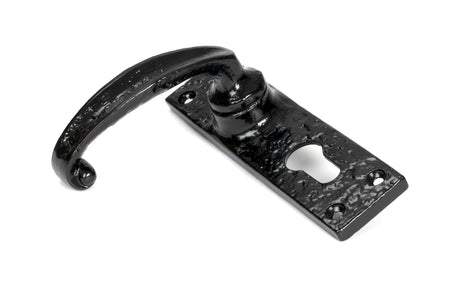 From The Anvil - Black Lever Euro Lock Set | Sku. 46573 | Trade Door Handles.