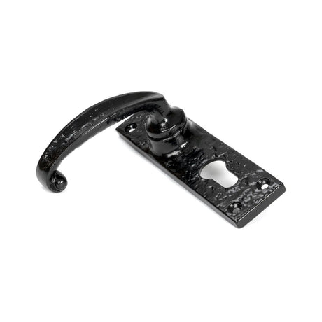 From The Anvil - Black Lever Euro Lock Set | Sku. 46573 | Trade Door Handles.