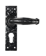 From The Anvil - Black Lever Euro Lock Set | Sku. 46573 | Trade Door Handles.