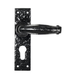 From The Anvil - Black Lever Euro Lock Set | Sku. 46573 | Trade Door Handles.