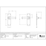 From The Anvil - Black MF Lever Latch Set | Sku. 46574 | Trade Door Handles.