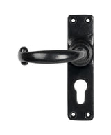 From The Anvil - Black MF Lever Euro Lock Set | Sku. 46576 | Trade Door Handles.