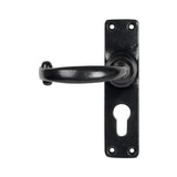 From The Anvil - Black MF Lever Euro Lock Set | Sku. 46576 | Trade Door Handles.