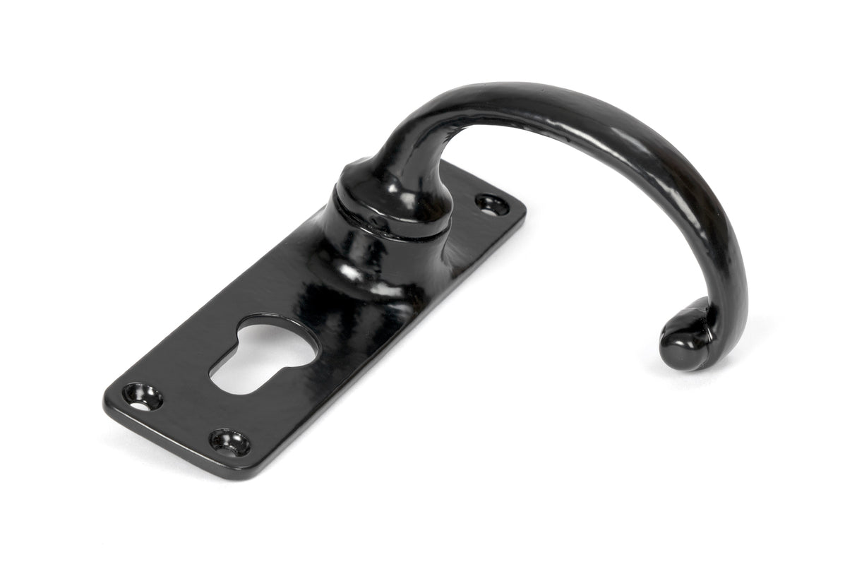 From The Anvil - Black MF Lever Euro Lock Set | Sku. 46576 | Trade Door Handles.