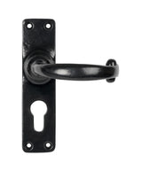 From The Anvil - Black MF Lever Euro Lock Set | Sku. 46576 | Trade Door Handles.