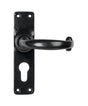 From The Anvil - Black MF Lever Euro Lock Set | Sku. 46576 | Trade Door Handles.